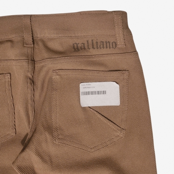 Womens Galliano Camel Stretch Skinny Jeans Size 26 Brand New Made In Italy - Picture 7 of 11